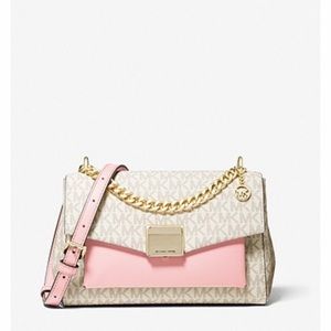 MAKE OFFER! Lita Two Toned medium Crossbody with Chain Top Handle NWT